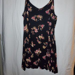 4X Torrid Black Floral Mini Dress